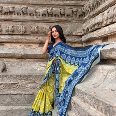Cotton MulMul Saree with Zari Border