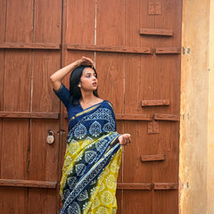 Cotton MulMul Saree with Zari Border
