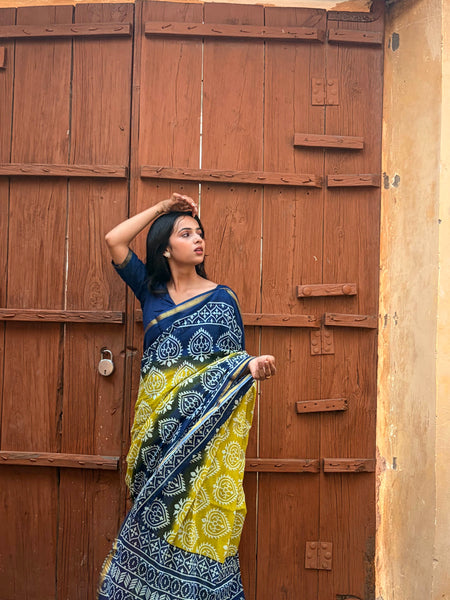 Cotton MulMul Saree with Zari Border