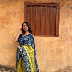 Cotton MulMul Saree with Zari Border
