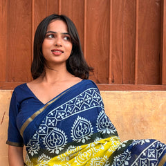 Cotton MulMul Saree with Zari Border