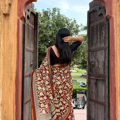 Cotton MulMul Saree with Zari Border