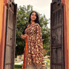 Cotton MulMul Saree with Zari Border