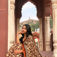 Cotton MulMul Saree with Zari Border
